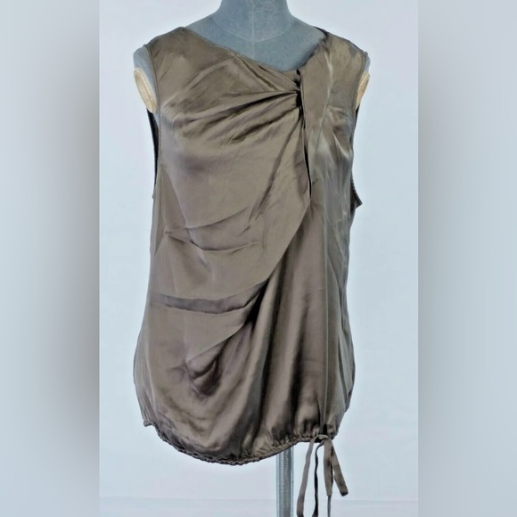 Theory silk gray metallic blouse. Size S. Excellent condition - Picture 1 of 7